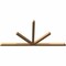 Ekena Millwork Saratoga Timber Gable Bracket, Western Red Cedar, 108"W x 54"H x 3 1/2"D x 3 1/2"F, 12/12 Pitch GBW108X54X0404SAR00SWR - alternate 5